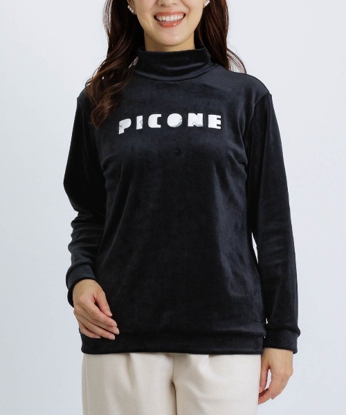 STUDIO PICONE(スタジオピッコーネ)の「ロゴアップリケ起毛プルオーバー(その他トップス・レディース・ピンク/ホワイト/ブラック・M/L/LL)」の2枚目の写真