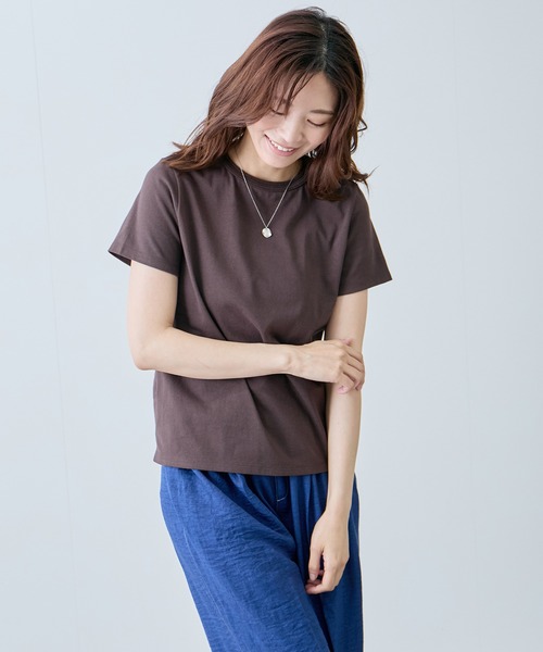 Jayro(ジャイロ)の「ベーシックTシャツ(Tシャツ/カットソー・レディース・ホワイト系その他/ダークブラウン/レッド/ベージュ/ブラック・FREE)」の15枚目の写真