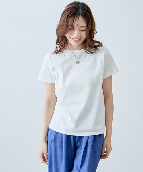Jayro(ジャイロ)の「ベーシックTシャツ(Tシャツ/カットソー・レディース・ホワイト系その他/ダークブラウン/レッド/ベージュ/ブラック・FREE)」の21枚目の写真