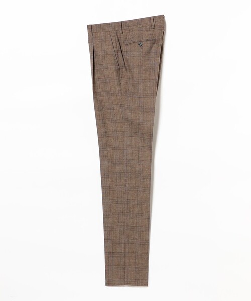 GERMANO（ジェルマーノ）の「【別注】GERMANO / グレンチェック 1プリーツ スラックス（その他パンツ・メンズ・ブラウン系その他4・46/44/42/52）」の3枚目の写真