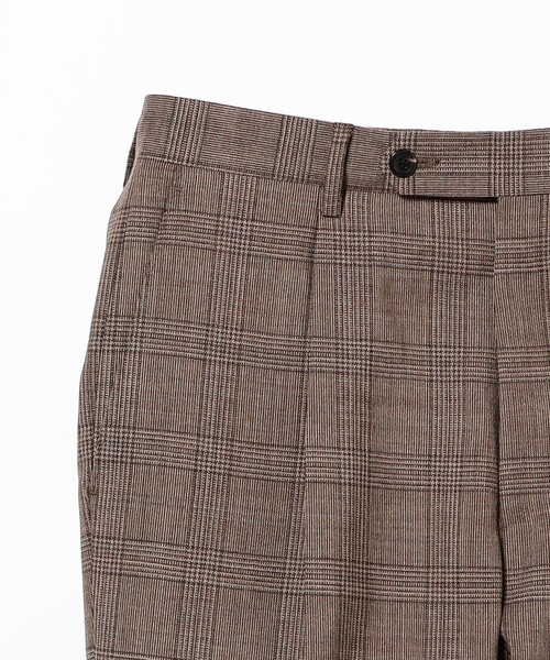 GERMANO（ジェルマーノ）の「【別注】GERMANO / グレンチェック 1プリーツ スラックス（その他パンツ・メンズ・ブラウン系その他4・46/44/42/52）」の4枚目の写真