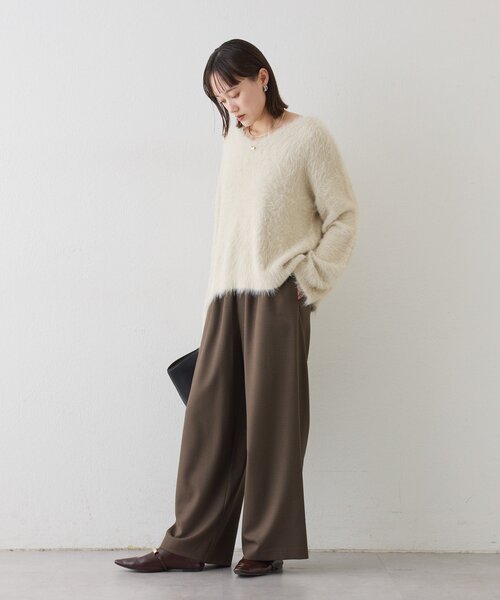 RIVE DROITE（リヴドロワ）の「ガンクラブイージーパンツ（その他パンツ・レディース・ベージュ/ブラウン・38/36）」の4枚目の写真