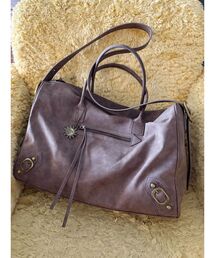 EVRIS | フェイクレザーボーホーBIG BAG(ボストンバッグ)