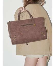 EVRIS | フェイクレザーボーホーBIG BAG(ボストンバッグ)