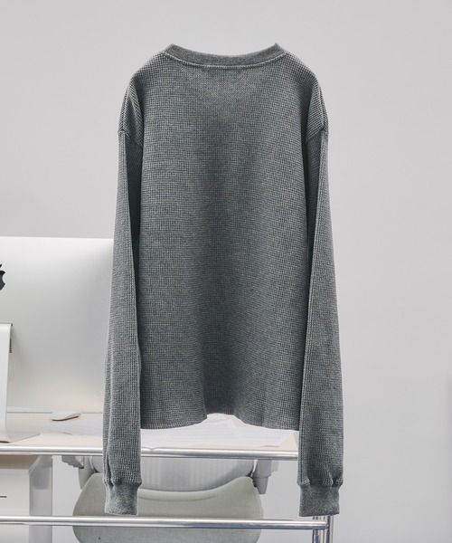 タグ付き新品　ドゥーズイエムクラス　ヘンリーネックカットソー　ワッフル WAFFLE HENLEY T-SHIRT/ワッフルヘンリーネックTシャツ（Tシャツ