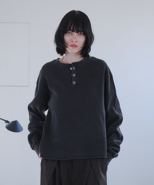 WAFFLE HENLEY T-SHIRT/ワッフルヘンリーネックTシャツ（Tシャツ
