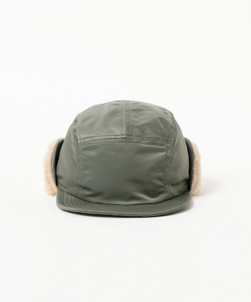 BEAMS BOY（ビームスボーイ）の「【2/5再値下げ】【別注】cableami / ミリタリー ボア キャップ（キャップ・レディース・ブラック/オリーブ・ONE SIZE）」の10枚目の写真