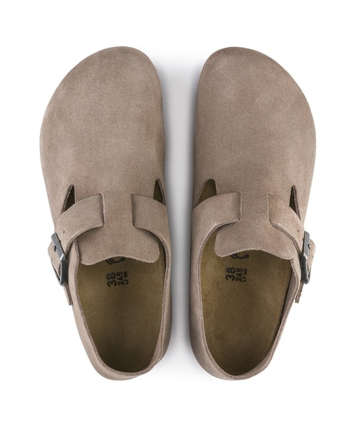 BIRKENSTOCK(ビルケンシュトック)の「London / ロンドン トープ 【ナロー幅】 UNISEX(スリッポン・レディース・ベージュ・32.5/38/24.5cm/36(23cm)/35(22.5㎝)/39.0/25㎝/37(24cm)/41(26.5cm)/43(28cm)/44(28.5cm)/42(27cm))」の4枚目の写真