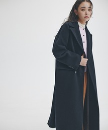 【新品】NBBガーネットブラウン チェスターコート M No Button Chester Coat / ノーボタンチェスターコート