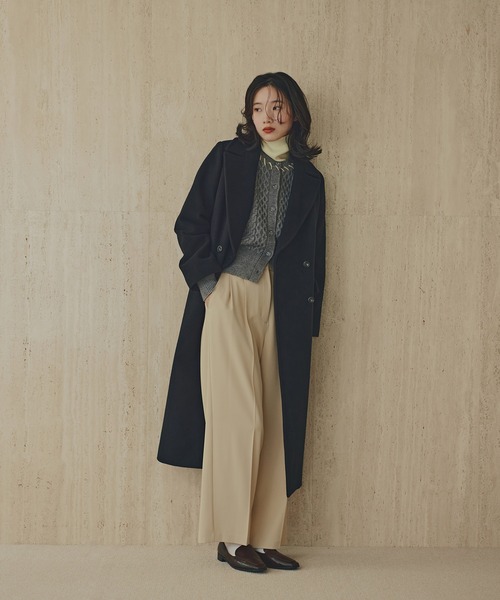 PS/低身長サイズ】チェスターロングコート（チェスターコート）｜N.（N