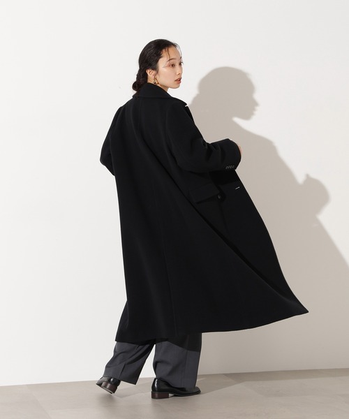 N.（N. Natural Beauty Basic）（エヌエヌナチュラルビューティーベーシック）の「【PS/低身長サイズ】チェスターロングコート（チェスターコート・レディース・ブラック/グレー/モカ・P/S/MEDIUM/SMALL）」の5枚目の写真