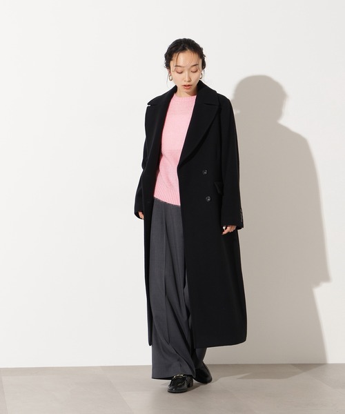 N.（N. Natural Beauty Basic）（エヌエヌナチュラルビューティーベーシック）の「【PS/低身長サイズ】チェスターロングコート（チェスターコート・レディース・ブラック/グレー/モカ・P/S/MEDIUM/SMALL）」の6枚目の写真