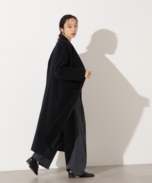 N.（N. Natural Beauty Basic）（エヌエヌナチュラルビューティーベーシック）の「【PS/低身長サイズ】チェスターロングコート（チェスターコート・レディース・ブラック/グレー/モカ・P/S/MEDIUM/SMALL）」の7枚目の写真