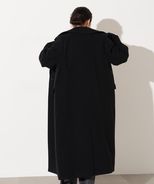 N.（N. Natural Beauty Basic）（エヌエヌナチュラルビューティーベーシック）の「【PS/低身長サイズ】チェスターロングコート（チェスターコート・レディース・ブラック/グレー/モカ・P/S/MEDIUM/SMALL）」の8枚目の写真