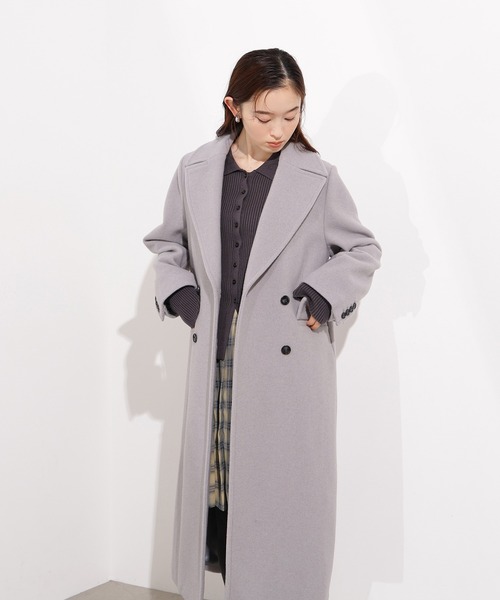 N.（N. Natural Beauty Basic）（エヌエヌナチュラルビューティーベーシック）の「【PS/低身長サイズ】チェスターロングコート（チェスターコート・レディース・ブラック/グレー/モカ・P/S/MEDIUM/SMALL）」の20枚目の写真