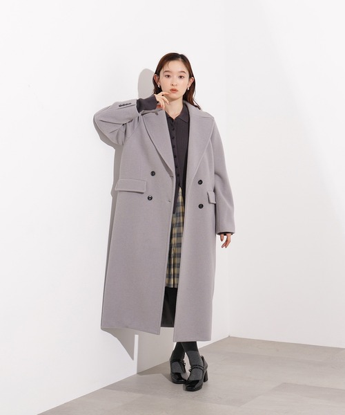 N.（N. Natural Beauty Basic）（エヌエヌナチュラルビューティーベーシック）の「【PS/低身長サイズ】チェスターロングコート（チェスターコート・レディース・ブラック/グレー/モカ・P/S/MEDIUM/SMALL）」の21枚目の写真