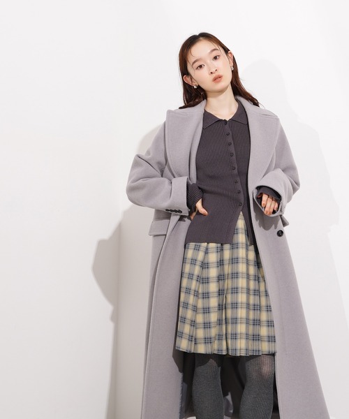 N.（N. Natural Beauty Basic）（エヌエヌナチュラルビューティーベーシック）の「【PS/低身長サイズ】チェスターロングコート（チェスターコート・レディース・ブラック/グレー/モカ・P/S/MEDIUM/SMALL）」の22枚目の写真