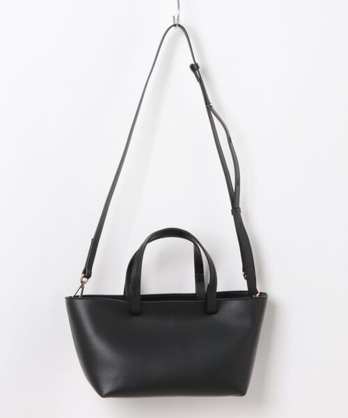 LORISTELLA（ロリステッラ）の「【LORISTELLA】ベーシックレザーハンドバッグ(Q56473)（ハンドバッグ・レディース・ブラック/キャメル・ALL）」の3枚目の写真