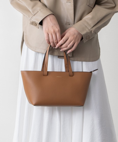 LORISTELLA（ロリステッラ）の「【LORISTELLA】ベーシックレザーハンドバッグ(Q56473)（ハンドバッグ・レディース・ブラック/キャメル・ALL）」の10枚目の写真