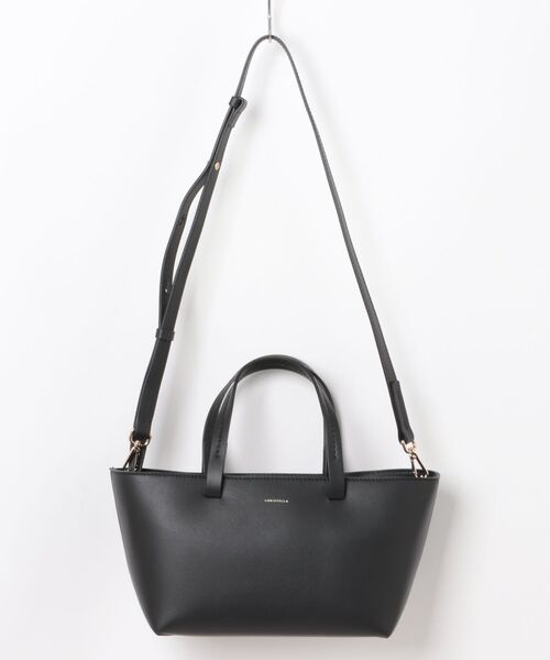 LORISTELLA（ロリステッラ）の「【LORISTELLA】ベーシックレザーハンドバッグ(Q56473)（ハンドバッグ・レディース・ブラック/キャメル・ALL）」の7枚目の写真