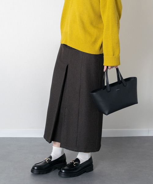 LORISTELLA（ロリステッラ）の「【LORISTELLA】ベーシックレザーハンドバッグ(Q56473)（ハンドバッグ・レディース・ブラック/キャメル・ALL）」の12枚目の写真