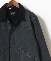 Wrangler(ラングラー)のWrangler/ラングラー Denim Boa Trucker Jacket 227MJL/裏ボア 襟コーデュロイ デニムトラッカージャケット/レディース メンズ/2025AW 秋冬(デニムジャケット)