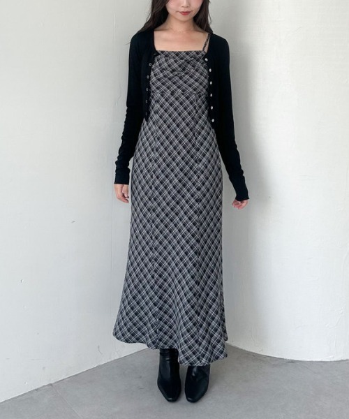 archives(アルシーヴ)の「針抜きカットカーディガン(カーディガン/ボレロ・レディース・ブラック/アイボリー/チャコールグレー・MEDIUM)」の13枚目の写真