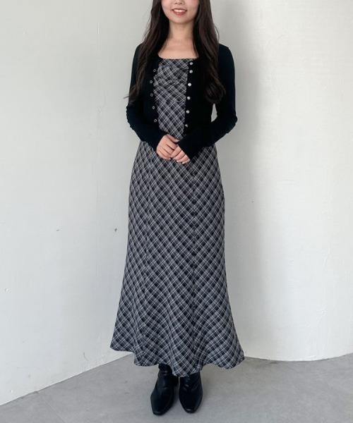 archives(アルシーヴ)の「針抜きカットカーディガン(カーディガン/ボレロ・レディース・ブラック/アイボリー/チャコールグレー・MEDIUM)」の14枚目の写真