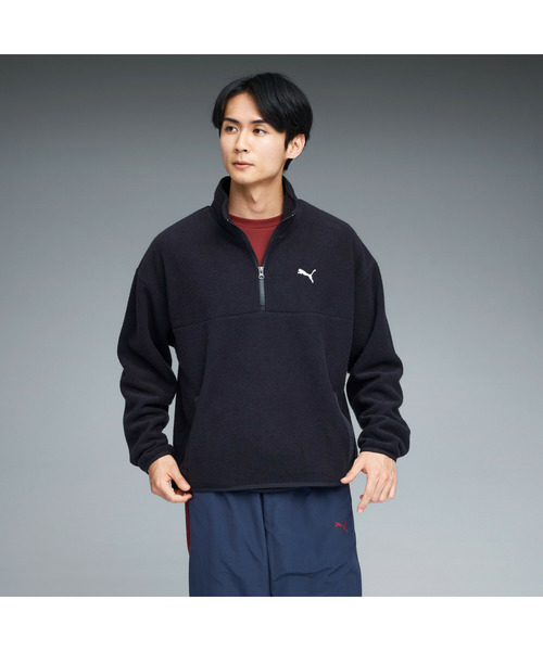 PUMA(プーマ)の「PUMA プーマ メンズ オータム フリース トップス 裏起毛(スウェット・メンズ・ブラック/オフホワイト・SMALL/X-LARGE/LARGE/MEDIUM/XX-LARGE)」の1枚目の写真