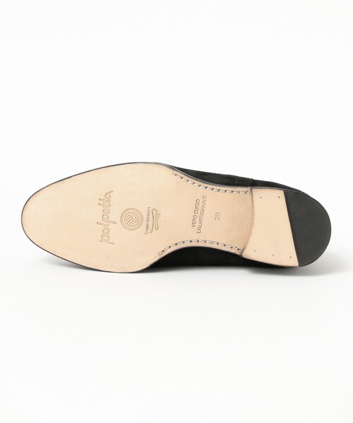 BRILLA per il gusto（ブリッラペルイルグースト）の「【別注】POLPETTA / スエード サイドゴアブーツ（ドレスシューズ・メンズ・ブラック/ダークブラウン・40.5/40/38.5/41/39/42.5）」の4枚目の写真