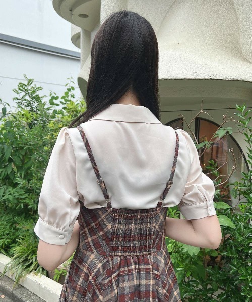 F i.n.t(フィント)の「ビット使いランダムヘムチェックキャミワンピース(ワンピース・レディース・ボルドー/ブラウン・FREE)」の18枚目の写真