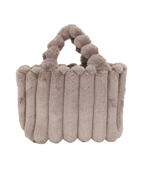 MAGASIN DE MODE Chou Chou(マガジンデモードシュシュ)の「【MAGASIN DE MODE Chou Chou】モコモコ ファートート SNBD(トートバッグ・レディース・アイボリー/ブラック/グレー/モカ・FREE)」の4枚目の写真