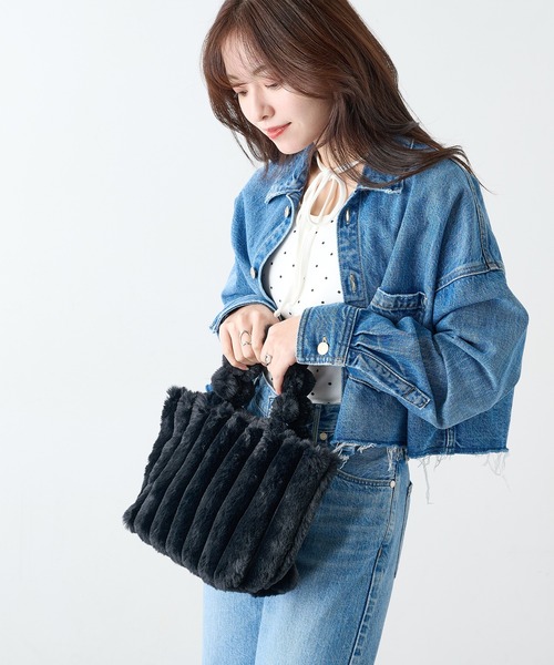 MAGASIN DE MODE Chou Chou(マガジンデモードシュシュ)の「【MAGASIN DE MODE Chou Chou】モコモコ ファートート SNBD(トートバッグ・レディース・アイボリー/ブラック/グレー/モカ・FREE)」の20枚目の写真