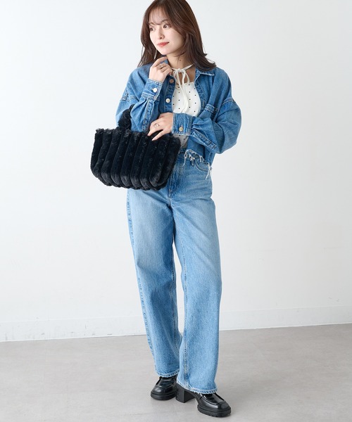 MAGASIN DE MODE Chou Chou(マガジンデモードシュシュ)の「【MAGASIN DE MODE Chou Chou】モコモコ ファートート SNBD(トートバッグ・レディース・アイボリー/ブラック/グレー/モカ・FREE)」の13枚目の写真