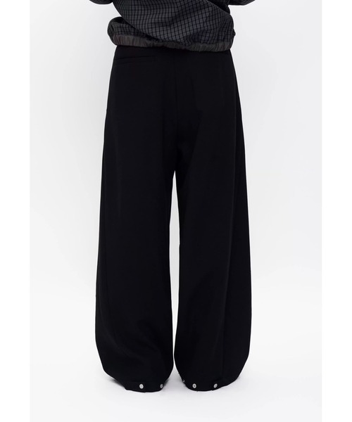 MASONPRINCE(メイソンプリンス)の「ルーズフィット 1タック ハイウエスト スラックス SK2114【MASONPRINCE】【2025AW】(スラックス・メンズ・グレー/ブラック・L/M/S)」の11枚目の写真