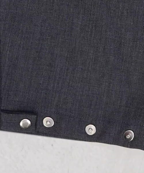 MASONPRINCE(メイソンプリンス)の「ルーズフィット 1タック ハイウエスト スラックス SK2114【MASONPRINCE】【2025AW】(スラックス・メンズ・グレー/ブラック・L/M/S)」の14枚目の写真