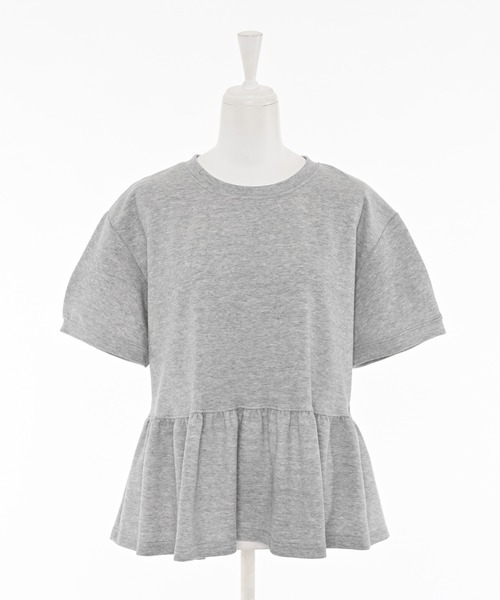 Narcissus(ナルシス)の「パフペプラムスウェットTシャツ フリルスウェット(Tシャツ/カットソー・レディース・グレー/ブラック・FREE)」の8枚目の写真