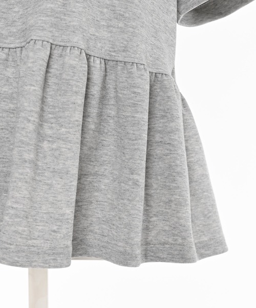 Narcissus(ナルシス)の「パフペプラムスウェットTシャツ フリルスウェット(Tシャツ/カットソー・レディース・グレー/ブラック・FREE)」の12枚目の写真