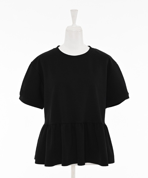 Narcissus(ナルシス)の「パフペプラムスウェットTシャツ フリルスウェット(Tシャツ/カットソー・レディース・グレー/ブラック・FREE)」の13枚目の写真