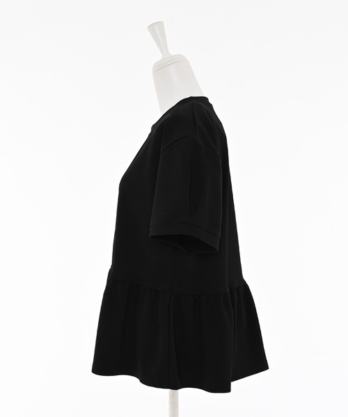 Narcissus(ナルシス)の「パフペプラムスウェットTシャツ フリルスウェット(Tシャツ/カットソー・レディース・グレー/ブラック・FREE)」の14枚目の写真