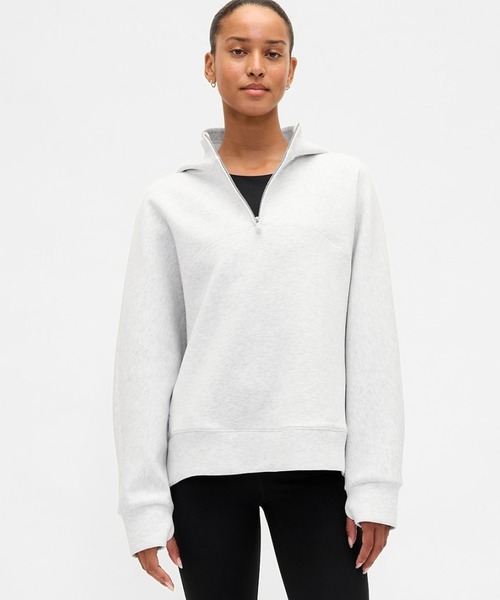 GapFit Oversize 1/4 zip up parker