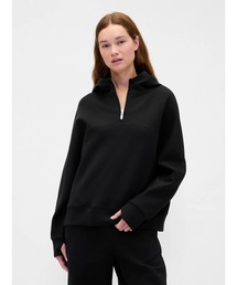 GapFit オーバーサイズ 1/4ジップアップパーカー