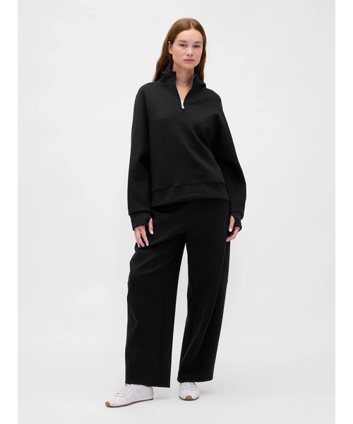 セール】GapFit オーバーサイズ 1/4ジップアップパーカー（パーカー