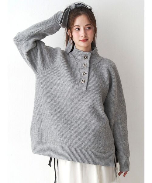 CALNAMUR（カルナムール）の「マルチウェイリボンニット（ニット/セーター・レディース・レッド/グレー/ライトイエロー・FREE）」の18枚目の写真