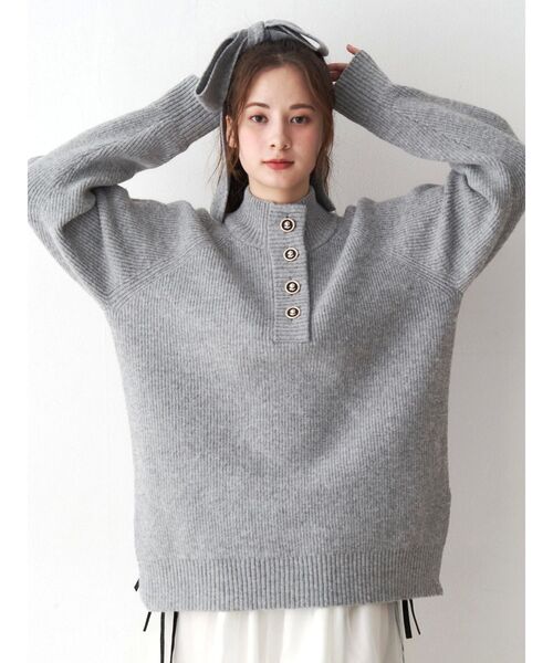 CALNAMUR（カルナムール）の「マルチウェイリボンニット（ニット/セーター・レディース・レッド/グレー/ライトイエロー・FREE）」の19枚目の写真