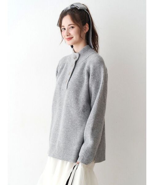 CALNAMUR（カルナムール）の「マルチウェイリボンニット（ニット/セーター・レディース・レッド/グレー/ライトイエロー・FREE）」の20枚目の写真