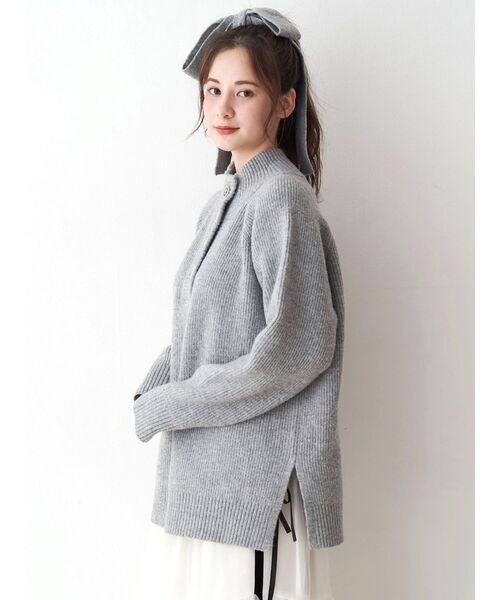 CALNAMUR（カルナムール）の「マルチウェイリボンニット（ニット/セーター・レディース・レッド/グレー/ライトイエロー・FREE）」の21枚目の写真