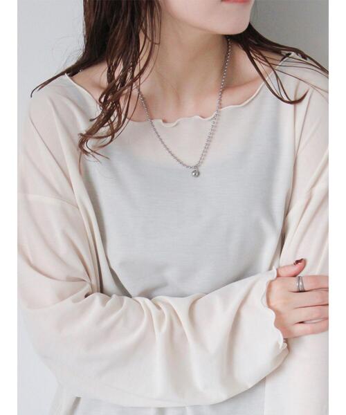 ehka sopo（エヘカソポ）の「ボールチェーンネックレス（ネックレス・レディース・シルバー・F）」の9枚目の写真