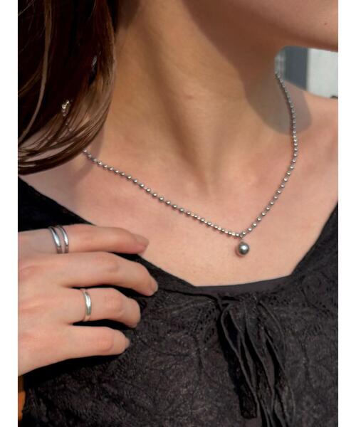ehka sopo（エヘカソポ）の「ボールチェーンネックレス（ネックレス・レディース・シルバー・F）」の3枚目の写真