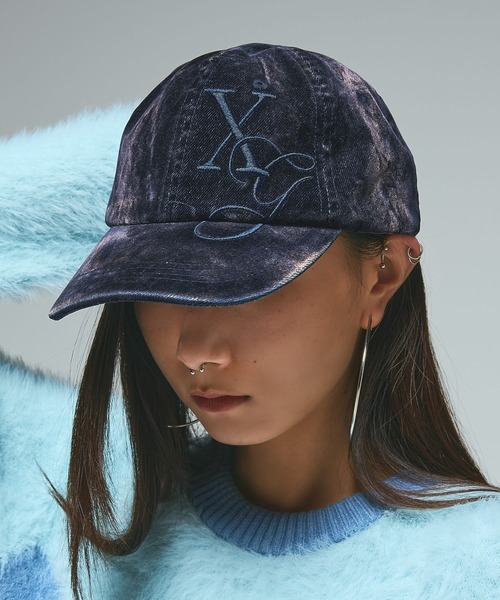 セール】FLOCKED DENIM 6PANEL CAP（キャップ）｜X-girl（エックス